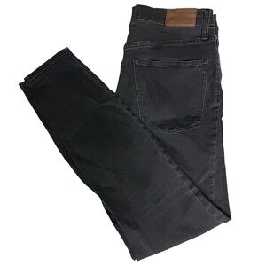 Madewell Womens 10" High Riser Skinny Jeans Size 30 Charcoal Black